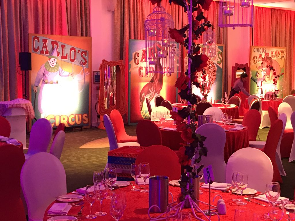circus bird cage table centres