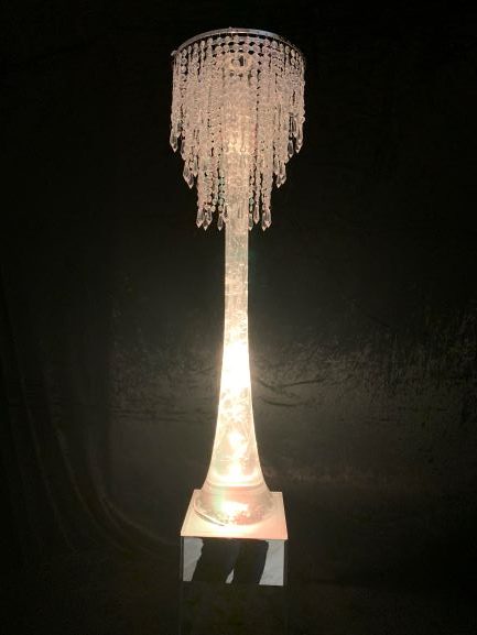 Light Up Crystal Chandelier Table Centre