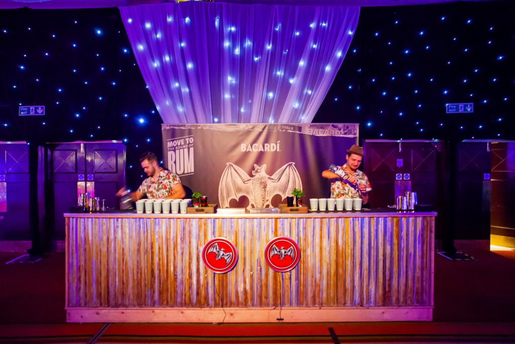 Corporate Event Bar Hire, Bacardi Branded Bar