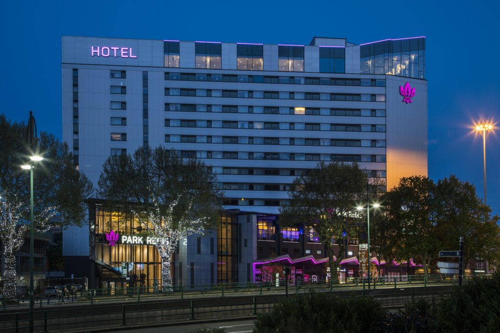 Park Regis Venue External Night View